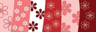 Fototapeta Red Floral Background M-202