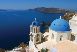 Vliesová fototapeta Dimex Santorini XL-180 330x220 cm