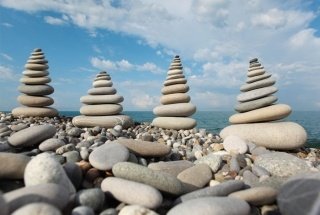 Vliesová fototapeta Dimex Stack of Stones XL-183 330x220 cm