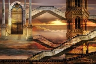 Vliesová fototapeta Dimex Éterická věž XL-228 330x220 cm