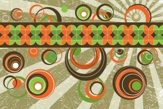 Vliesová fototapeta Dimex Retro Orange XL-240 330x220 cm