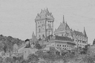 Fototapeta na zeď Karlštejn Black XL-321