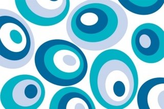 Fototapeta na zeď Blue Ovals XL-359