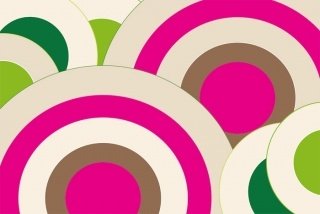 Fototapeta na zeď Pink Circles XL-371