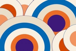 Fototapeta na zeď Blue Circles XL-372