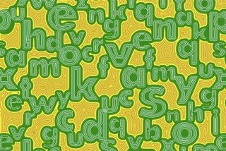 Fototapeta na zeď Green Letters XL-377