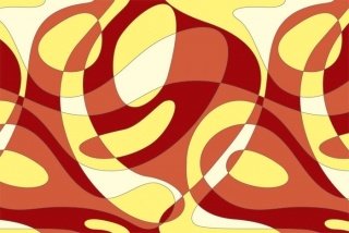 Fototapeta na zeď Red Abstract XL-390