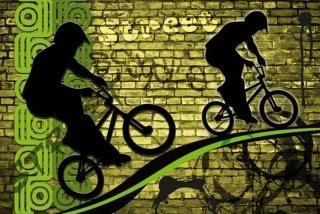 Fototapeta na zeď Bicycle Green XL-396