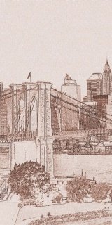 Fototapeta Dimex Manhattan Brown S-305 | 110x220 cm