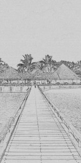 Fototapeta Dimex Jetty S-308 | 110x220 cm