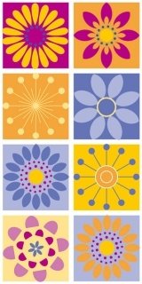 Fototapeta Dimex Colorful Flowers S-349 | 110x220 cm