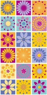 Fototapeta Dimex Colorful Flowers S-350 | 110x220 cm