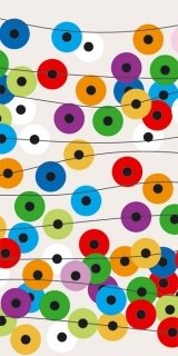 Fototapeta Dimex Colorful Circles S-358 | 110x220 cm