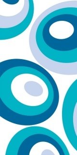Fototapeta Dimex Blue Ovals S-359 | 110x220 cm