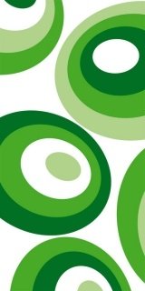 Fototapeta Dimex Green Ovals S-361 | 110x220 cm