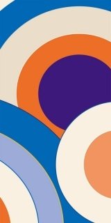 Fototapeta Dimex Blue Circles S-364 | 110x220 cm