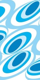 Fototapeta Dimex Blue Ovals S-365 | 110x220 cm