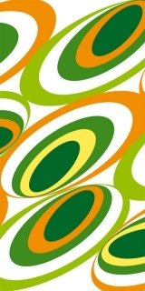 Fototapeta Dimex Green Ovals S-367 | 110x220 cm