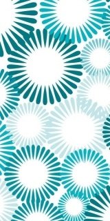 Fototapeta Dimex Blue Circles S-370 | 110x220 cm