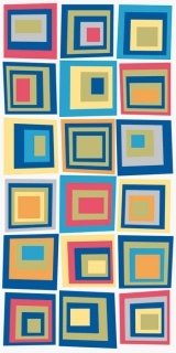 Fototapeta Dimex Colorful Squares S-379 | 110x220 cm
