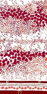 Fototapeta Dimex Red Dots S-390 | 110x220 cm