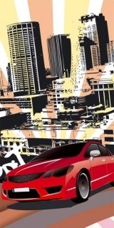 Fototapeta na zeď Car Red S-432