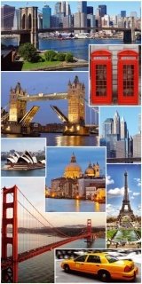 Fototapeta na zeď City Collage S-449
