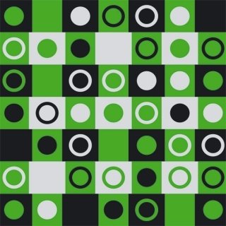 Vliesová fototapeta Green Squares L-409