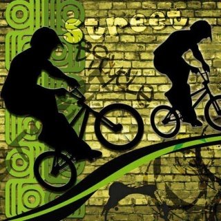Vliesová fototapeta Green Bicycle L-424
