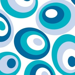 Vliesová fototapeta Blue Ovals L-375