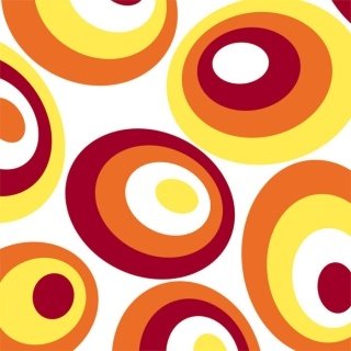 Vliesová fototapeta Orange Ovals L-376
