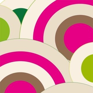 Vliesová fototapeta Pink Circles L-383