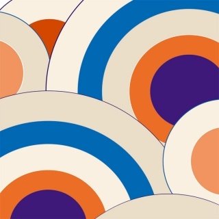 Vliesová fototapeta Blue Circles L-384