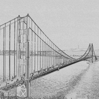 Vliesová fototapeta Golden Gate L-301