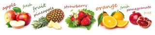 Fototapeta na linku Fruit Mix 260 x 60 cm KI260-022