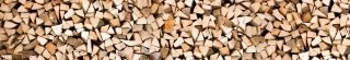 Fototapeta za linku KI350-031 Timber Logs 350 x 60 cm