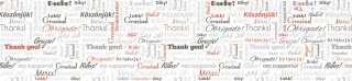Fototapeta do kuchyně KI260-094 Thank You 260 x 60 cm