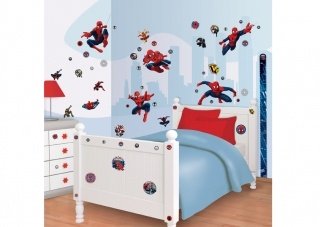 Samolepky na zeď Walltastic Spiderman