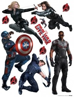 Samolepicí dekorace Avengers DK890 - 65 x 85 cm