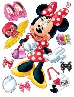 Samolepicí dekorace Minnie DK1703 - 65 x 85 cm