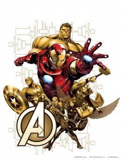 Samolepicí dekorace Avengers DK1718 - 65 x 85 cm
