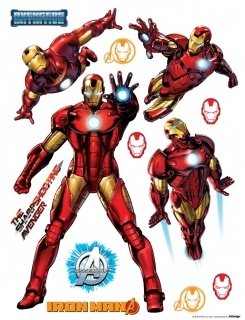 Samolepicí dekorace Iron Man DK1795 - 65 x 85 cm