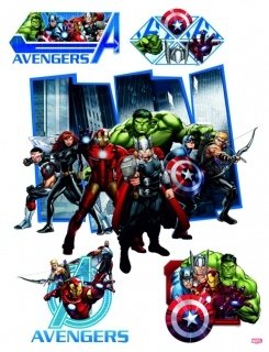 Samolepicí dekorace Avengers DK2313 - 65 x 85 cm