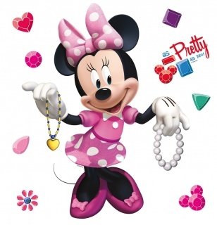 Samolepicí dekorace Minnie DKS1084 - 30 x 30 cm