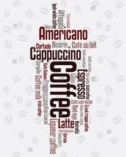 Vliesová fototapeta Coffee nápis 213 x 250 cm