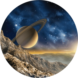 Samolepicí fototapeta CR3315 View on Saturn 140 x 140 cm