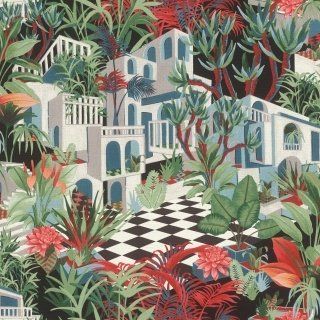 Vliesová tapeta na zeď 687408 Tropical house 0,53 x 10,05 m