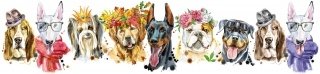 Fototapeta do kuchyně KI260-110 Dogs 260 x 60 cm