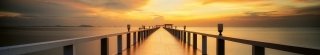 Fototapeta za linku KI350-114 Wood Bridge 350 x 60 cm