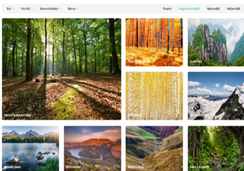 Ukázky designů tapet